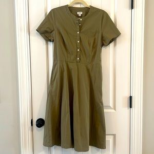 J.Crew, size 6, green dress